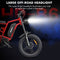 Hidoes B6 Electric Fat Bike - 1200W Motor, 48V 15Ah Battery, 50 Mile Range, 20 Tires Red