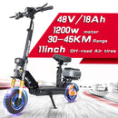 iENYRID M9 Electric Scooter 1200W 48V 18Ah, 50km/h, 10inch Tires, Black - High Speed Urban Commute