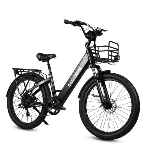 Samebike RS-A01 Plus Electric Bike 750W Motor 48V 14Ah Battery LCD Display 20x3.0 Inch Tires