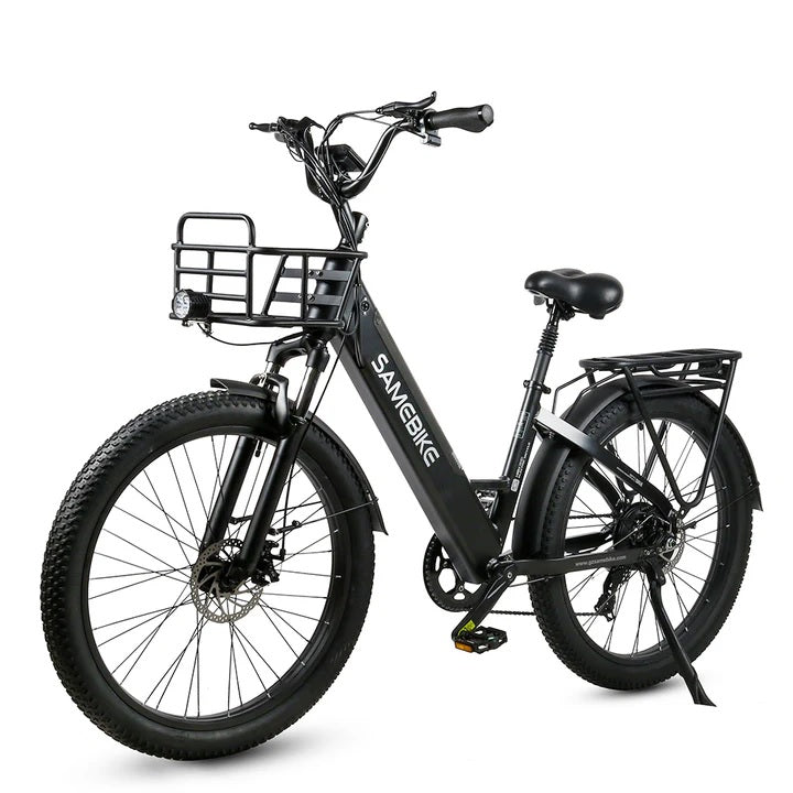 Samebike RS-A01 Plus Electric Bike 750W Motor 48V 14Ah Battery LCD Display 20x3.0 Inch Tires