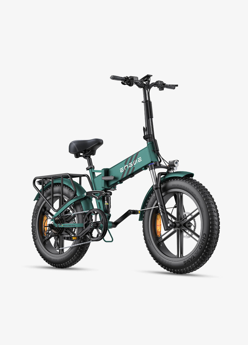 ENGWE ENGINE Pro 2.0 1200W(PEAK) Folding Fat Tire E-Bike 16Ah Battery 60 Miles Range