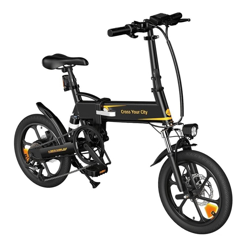 ADO A16+ Lightweight Folding Electric Bike Battery Life Up to 40 Miles - Alloy Bike