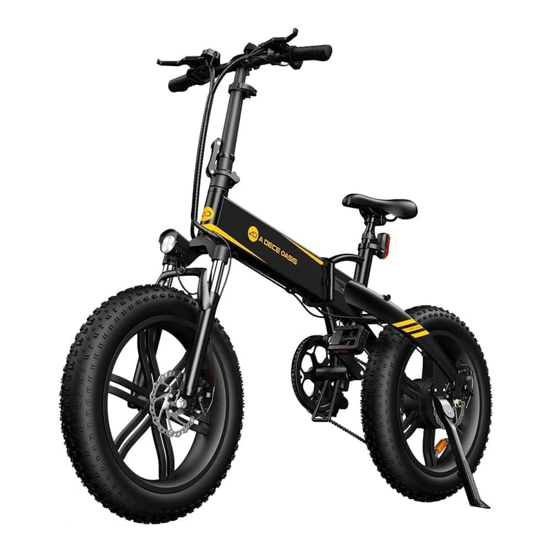 ADO A20F+ 20 Inches Fat Tire Folding Electric Bike Battery Life Up to 40 Miles - Alloy Bike