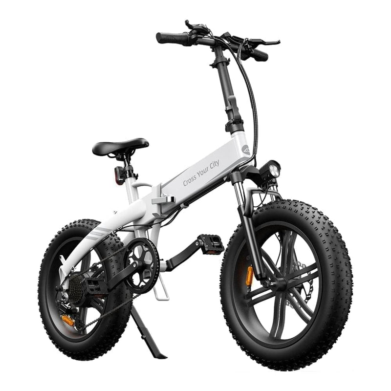 ADO A20F+ 20 Inches Fat Tire Folding Electric Bike Battery Life Up to 40 Miles - Alloy Bike