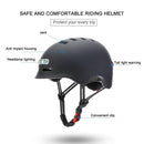 Helmet with front and rear light for electric scooter and bike - Alloy Bike