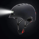 Helmet with front and rear light for electric scooter and bike - Alloy Bike