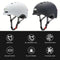 Helmet with front and rear light for electric scooter and bike - Alloy Bike