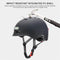 Helmet with front and rear light for electric scooter and bike - Alloy Bike