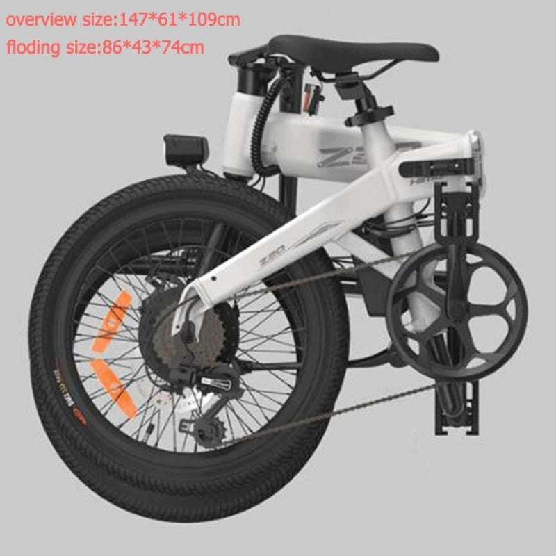 HIMO Z20 Foldable Electric Bicycle with 6-speed Transmission System - Alloy Bike