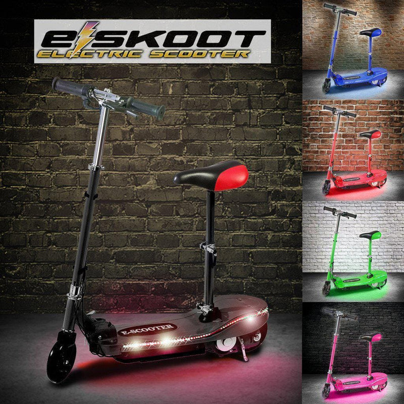 Kids Electric Scooter With Seat - Alloy Bike