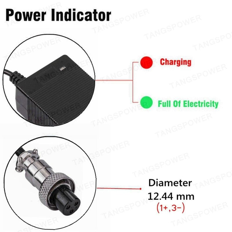 Kugoo m4 or m4 Pro charger cable and UK power lead. - Alloy Bike