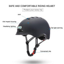 Electric Scooter and Bicycle Helmet with tail light Black