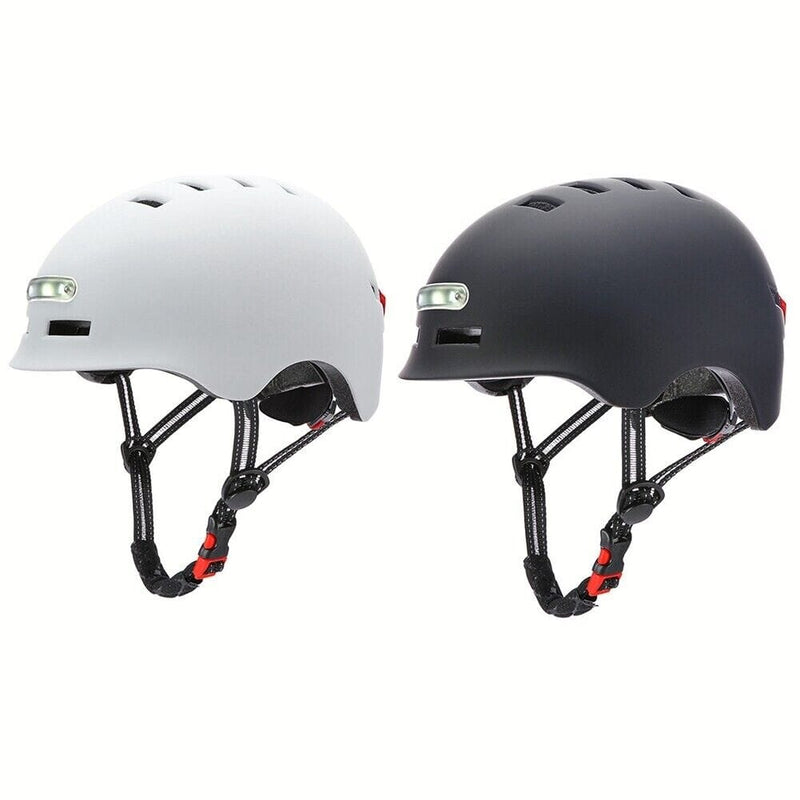 Electric Scooter and Bicycle Helmet with tail light Black