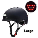 Electric Scooter and Bicycle Helmet with tail light Black